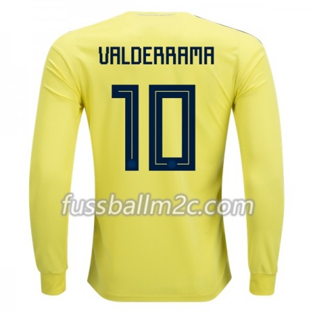 Fußballtrikots Kolumbien Valderrama 10 Heim Trikotsatz WM 2018 Langarm Fußballtrikots Kolumbien Valderrama 10 Heim Trikotsatz WM 2018 Langarm
